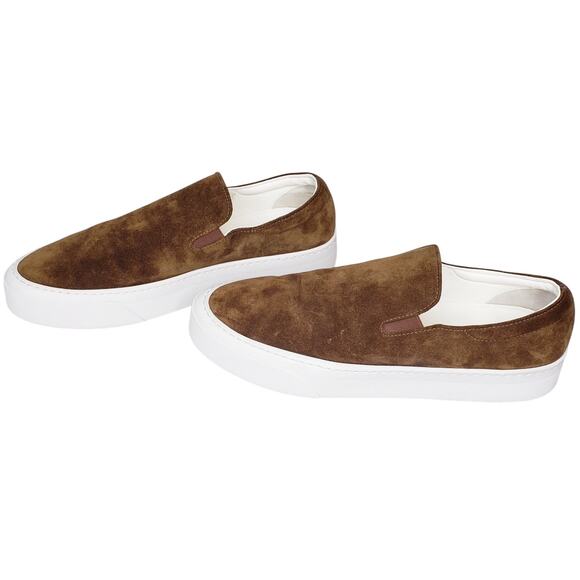 THE ROW Marie H Suede Leather Slip On Shoes Brown Women's I/EU 40 US 10~ VGUC